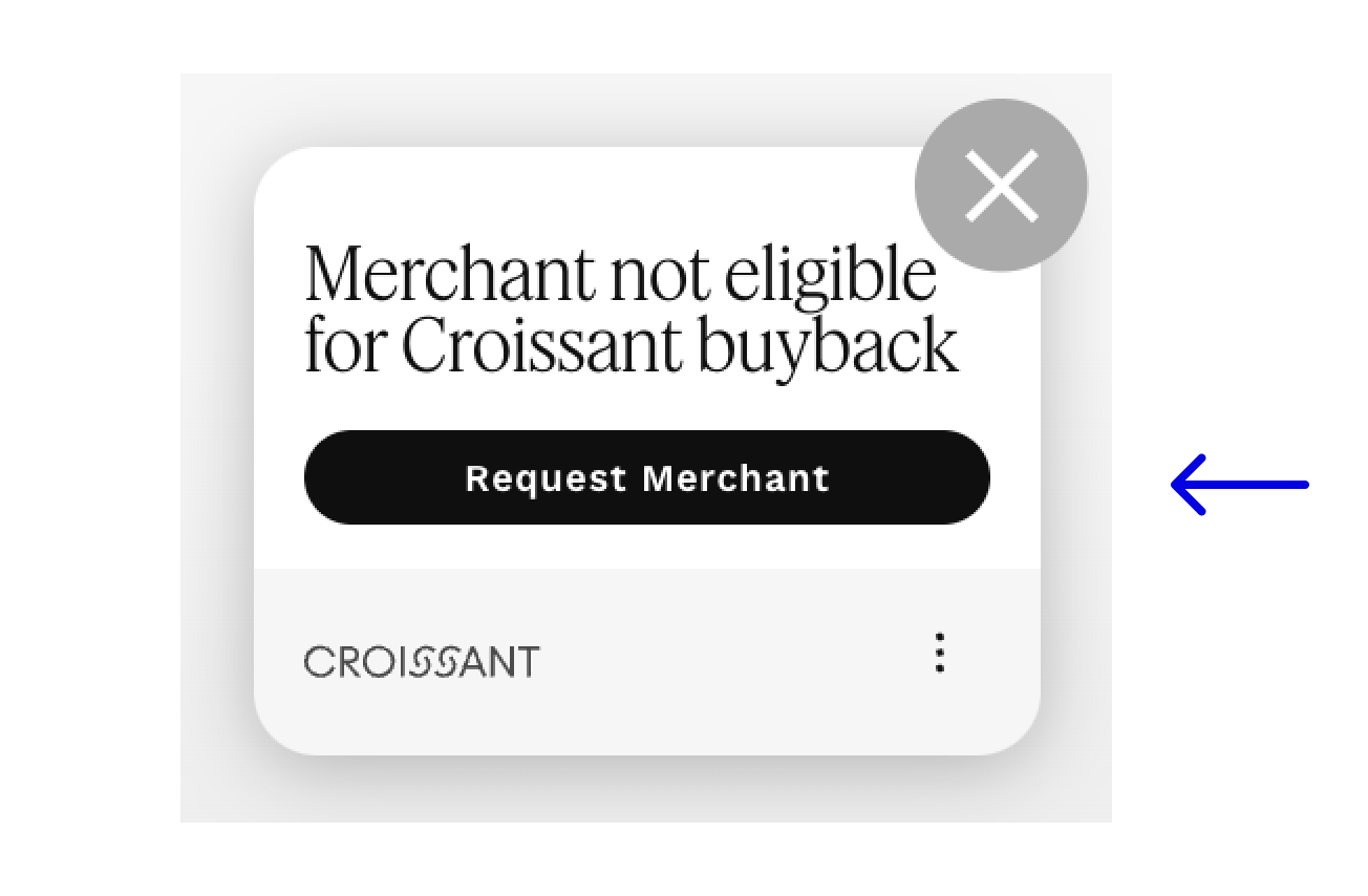 Request Merchant support through the Chrome extension.